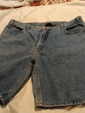 Route 66 Men's Light Blue Relaxed Denim Shorts
